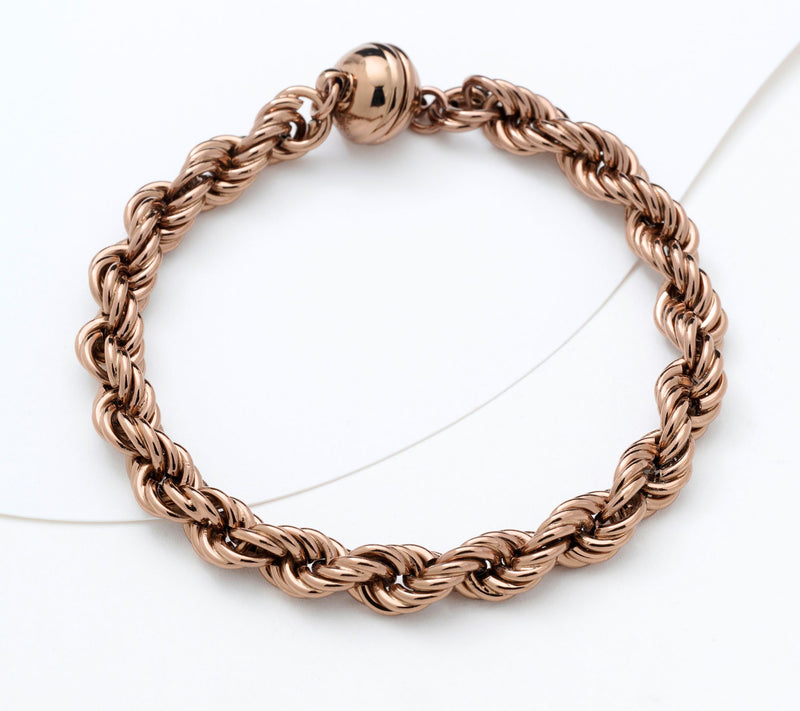 David Markstein Bronze Premium Rope Bracelet with Magnetic Clasp — View 9