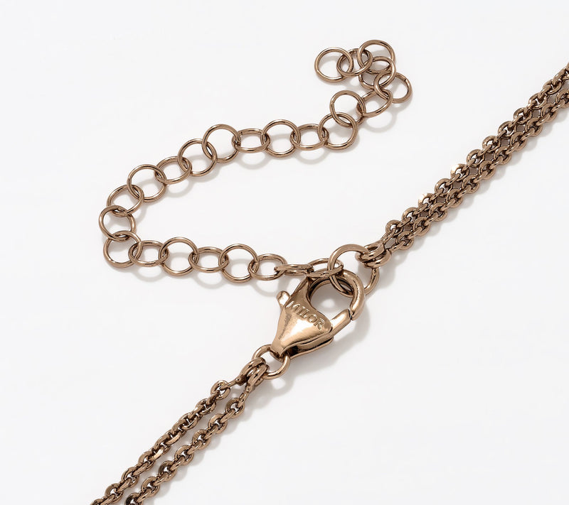 David Markstein Bronze "Two Circles, One Love" Necklace — View 13