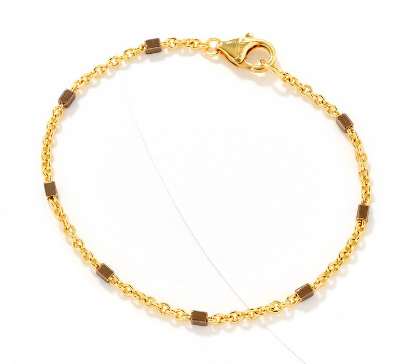 David Markstein Bronze Premiere Luxe Cube Station Bracelet — View 3