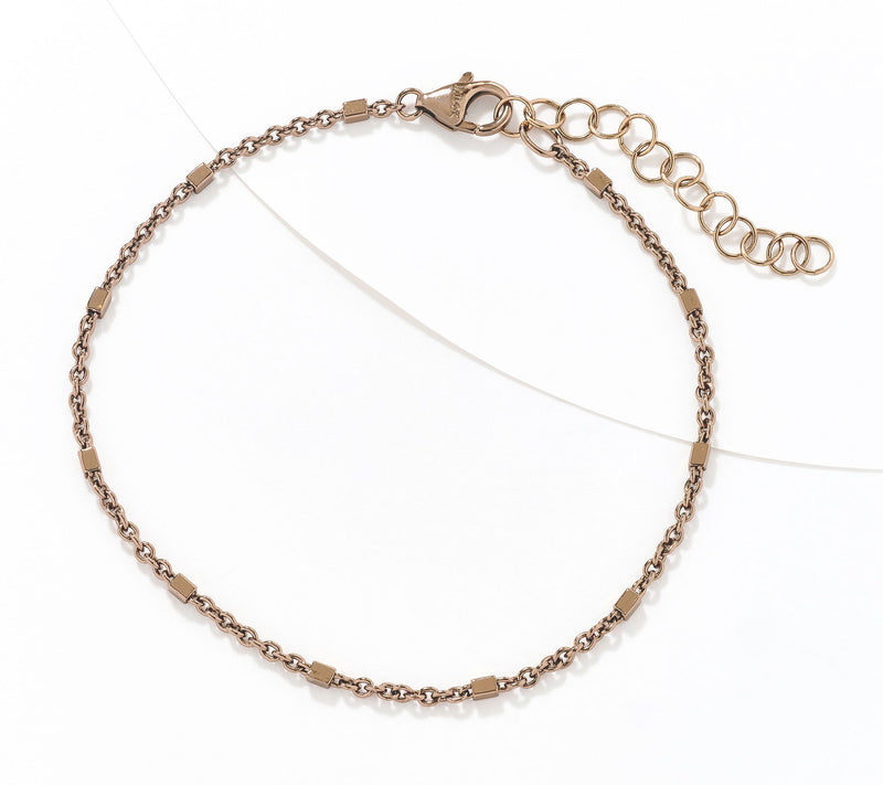 David Markstein Bronze Premiere Luxe Cube Station Anklet — View 7