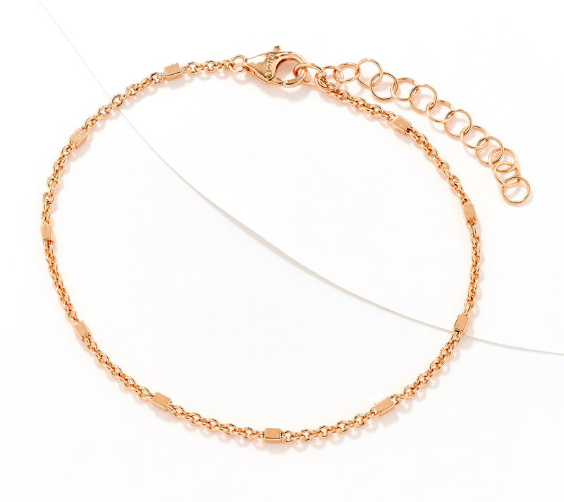 David Markstein Bronze Premiere Luxe Cube Station Anklet — View 15