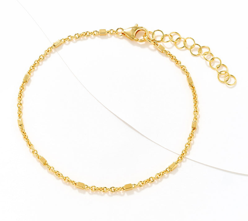 David Markstein Bronze Premiere Luxe Cube Station Anklet — View 11