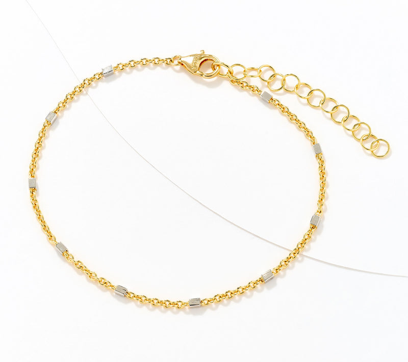 David Markstein Bronze Premiere Luxe Cube Station Anklet — View 5