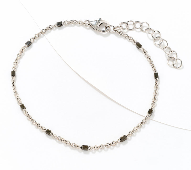 David Markstein Bronze Premiere Luxe Cube Station Anklet — View 19