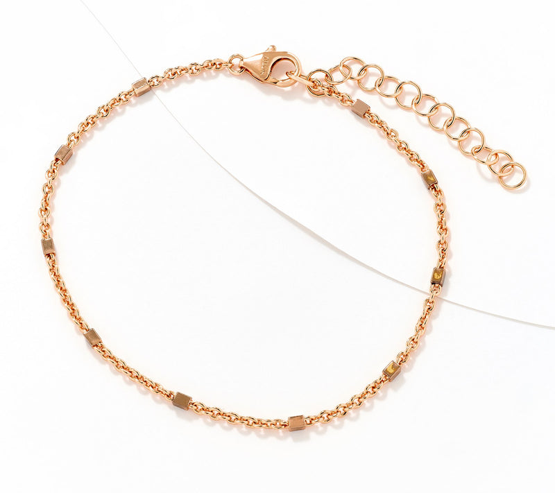 David Markstein Bronze Premiere Luxe Cube Station Anklet — View 13