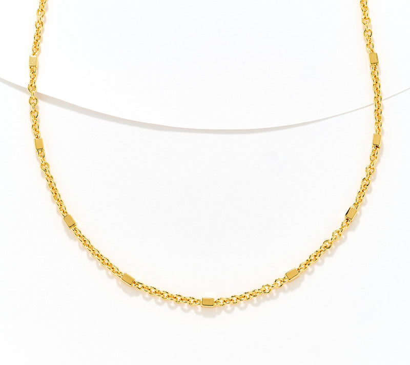 David Markstein Bronze Premiere Luxe Cube 18" + 2" Necklace — View 11