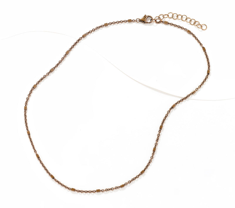 David Markstein Bronze Premiere Luxe Cube 18" + 2" Necklace — View 22