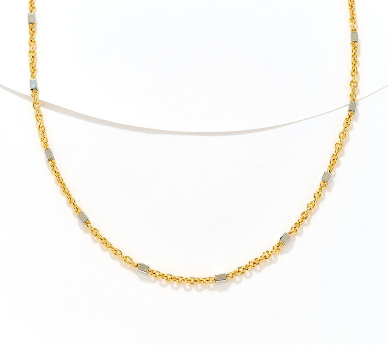 David Markstein Bronze Premiere Luxe Cube 18" + 2" Necklace — View 13