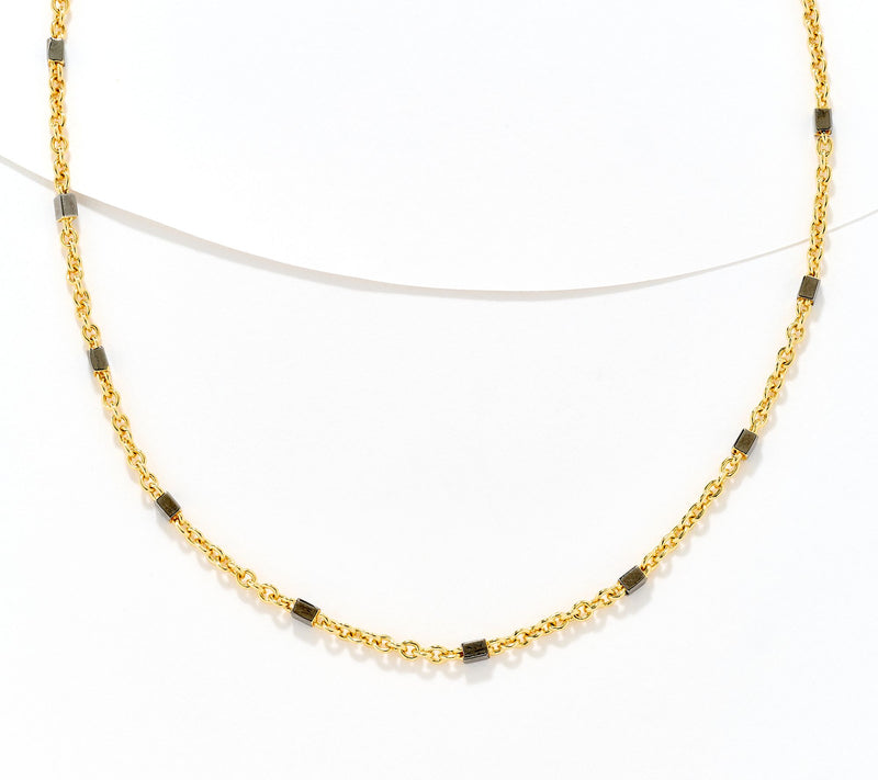 David Markstein Bronze Premiere Luxe Cube 18" + 2" Necklace — View 15