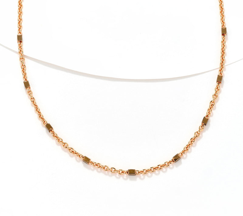 David Markstein Bronze Premiere Luxe Cube 18" + 2" Necklace — View 7