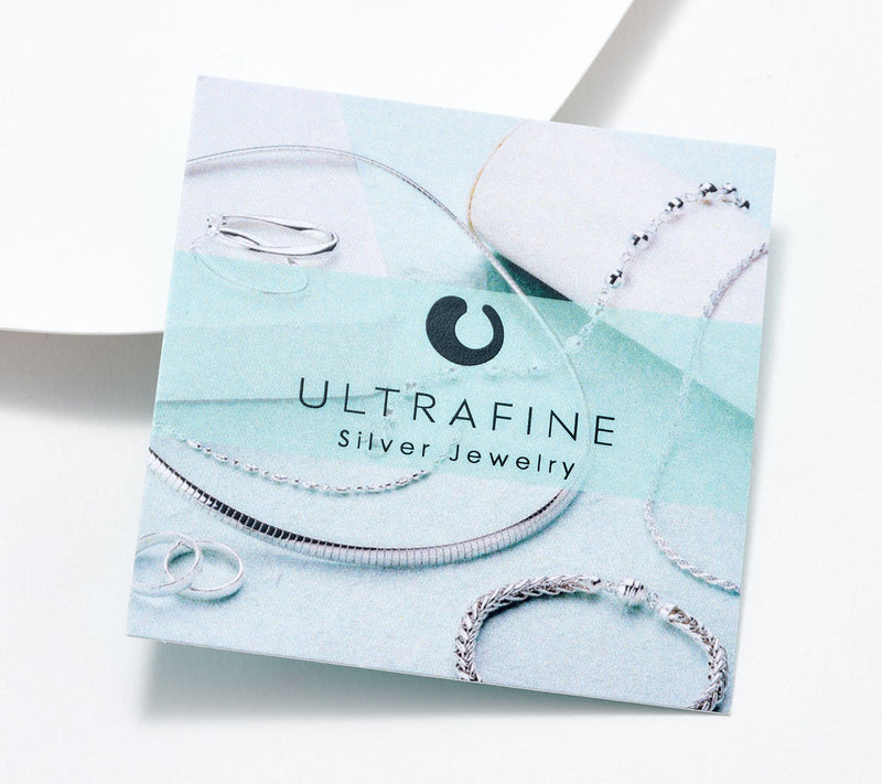 UltraFine 950 Silver Omega Back 1 1/4" Hoop Earrings — View 4