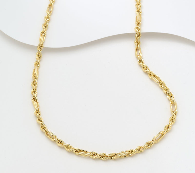 UltraFine 950 Silver Figarope Chain Magnetic Clasp 20" Necklace — Main view