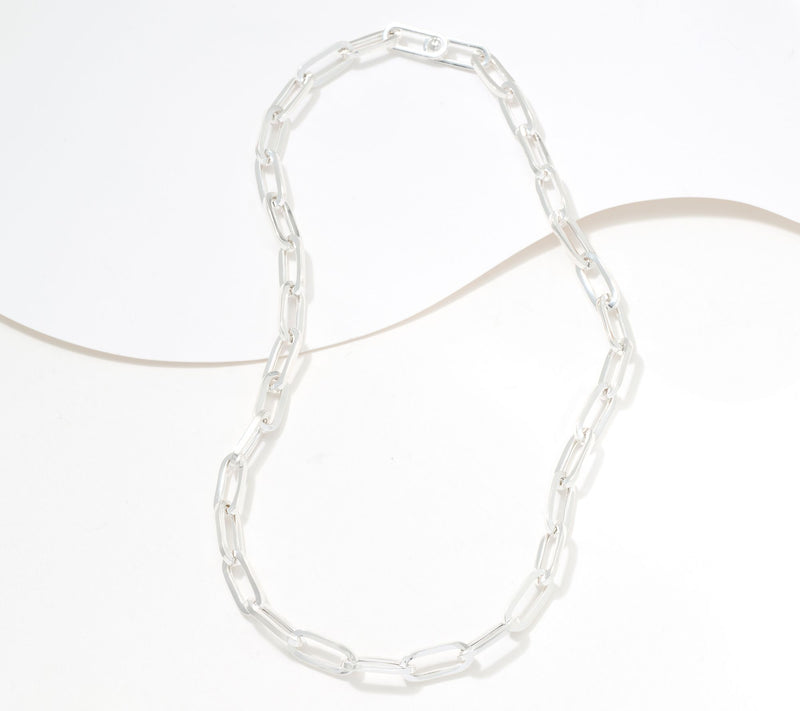 UltraFine 950 Silver Hidden Magnetic Closure 20" Necklace — View 2