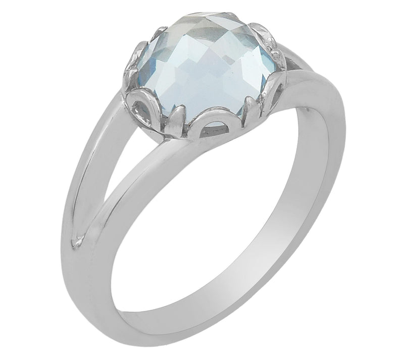 Affinity Gems 3.60 cttw Blue Topaz Ring, Sterling Silver — Main view