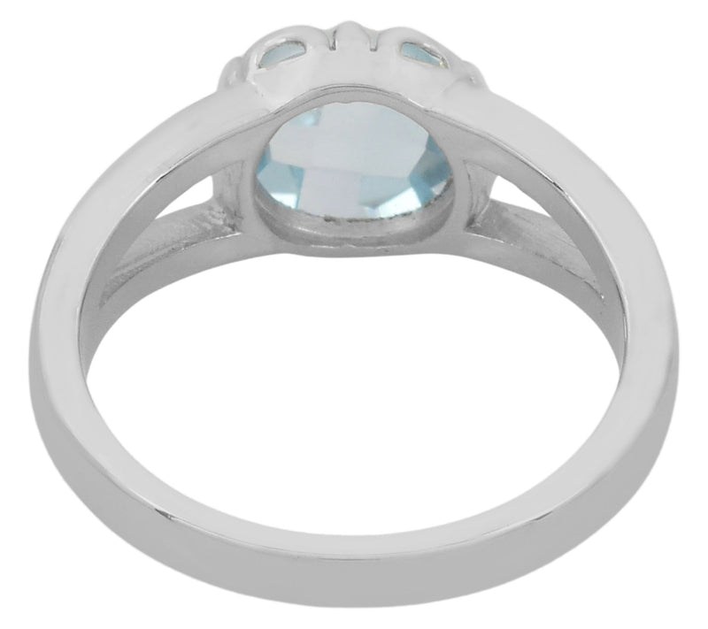Affinity Gems 3.60 cttw Blue Topaz Ring, Sterling Silver — View 3