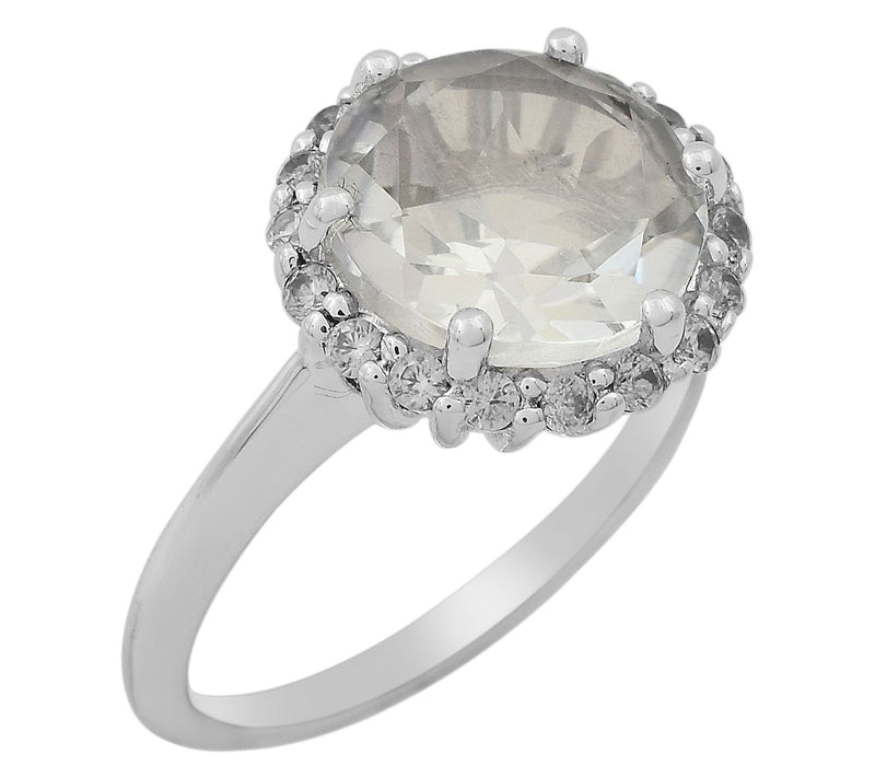 Affinity Gems Gemstone & Zircon Halo Ring, Sterling Silver — View 19