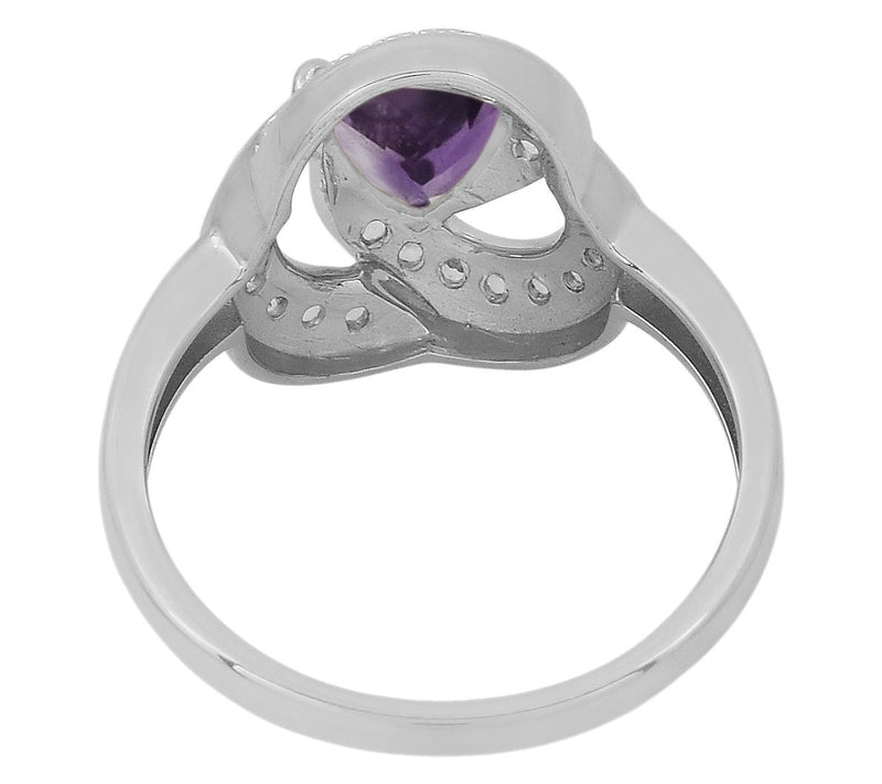 Affinity Gems Gemstone & White Topaz Ring, Sterling Silver — View 3