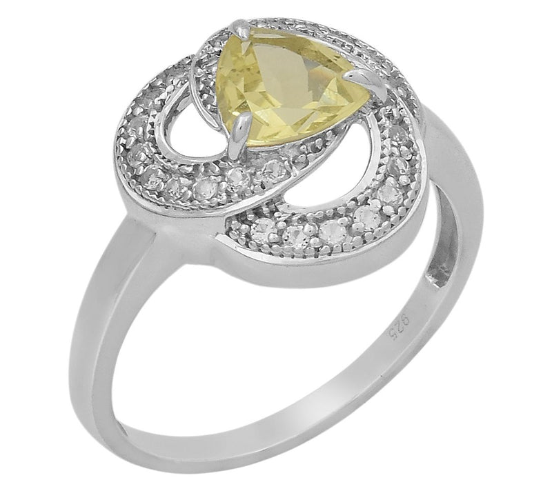 Affinity Gems Gemstone & White Topaz Ring, Sterling Silver — View 21