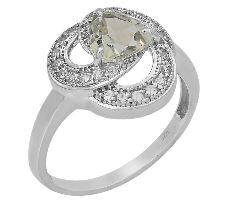 Affinity Gems Gemstone & White Topaz Ring, Sterling Silver — View 22