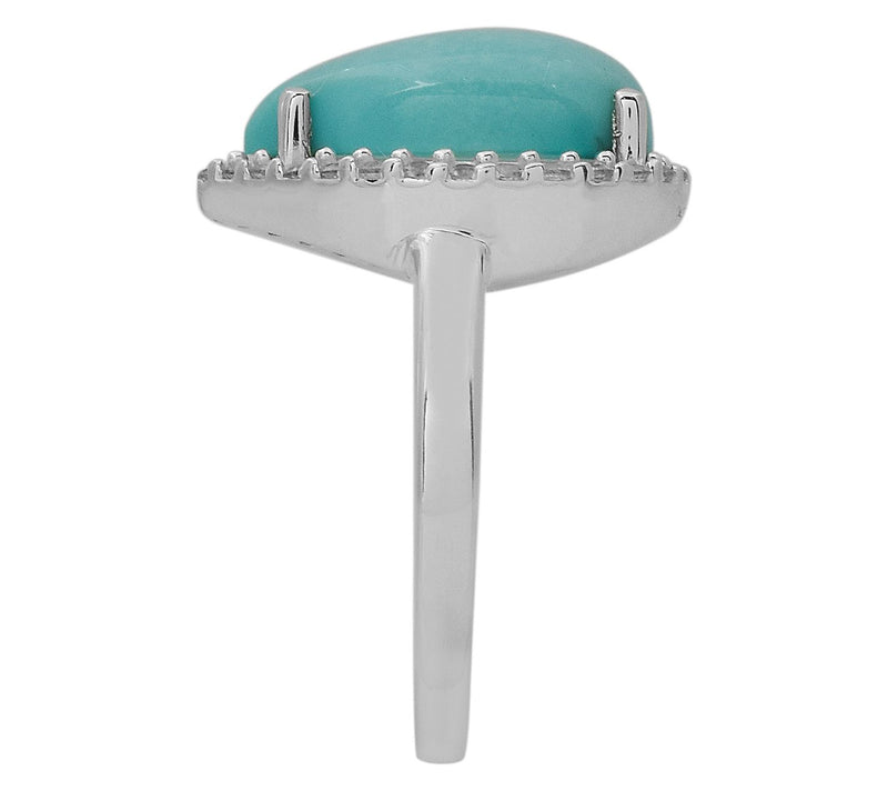 Affinity Gems Sleeping Beauty Turquoise & TopazRing, Sterling — View 4