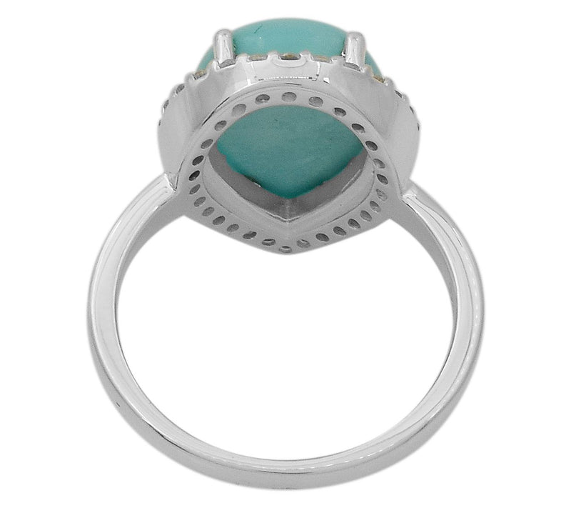 Affinity Gems Sleeping Beauty Turquoise & TopazRing, Sterling — View 3