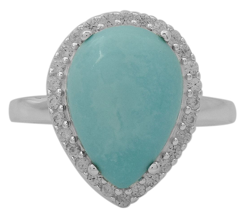 Affinity Gems Sleeping Beauty Turquoise & TopazRing, Sterling — View 2