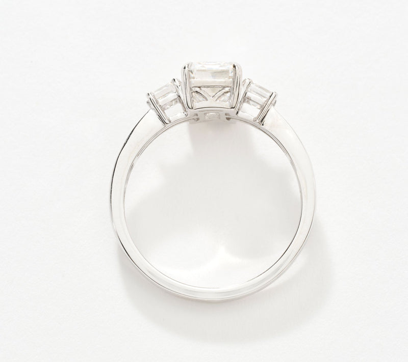 Fire Light Lab Grown Diamond 2.15 cttw Emerald Cut Ring, 14K — View 5