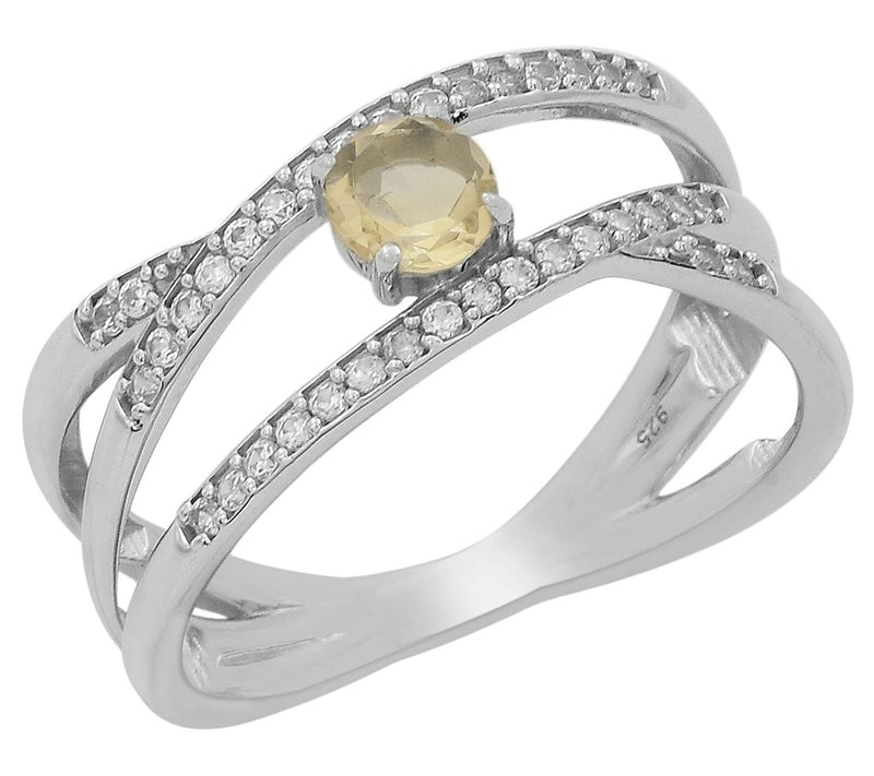 Affinity Gems Multi-Gemstone Split Band Ring, Sterling Silver — View 7