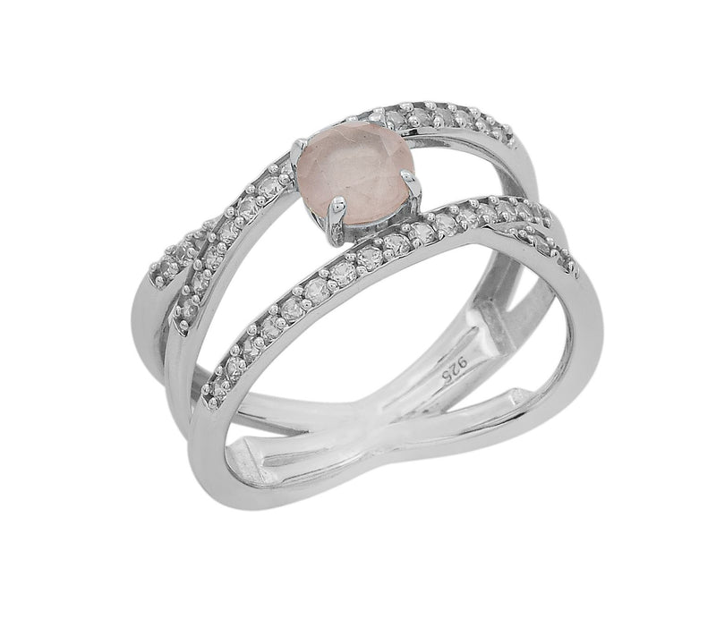 Affinity Gems Multi-Gemstone Split Band Ring, Sterling Silver — View 15