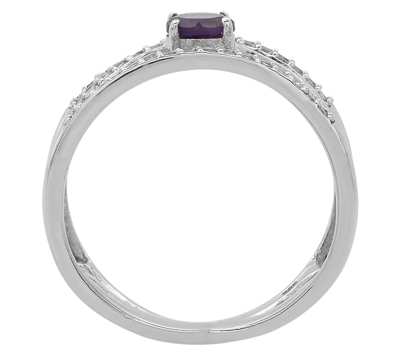 Affinity Gems Multi-Gemstone Split Band Ring, Sterling Silver — View 19