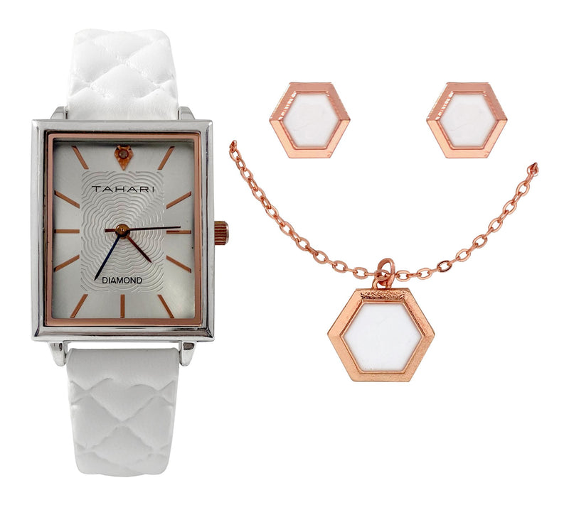 Tahari Woman's Diamond Accent Jewelry & Watch Set — Main view