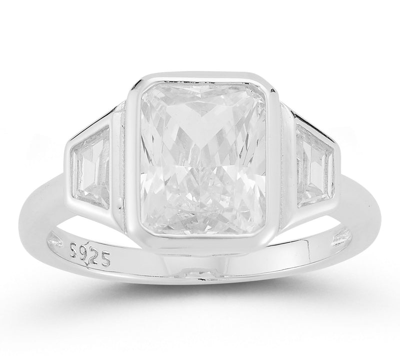 Rachel Zoe Radiant Engagement Ring, Sterling Si lver — View 3