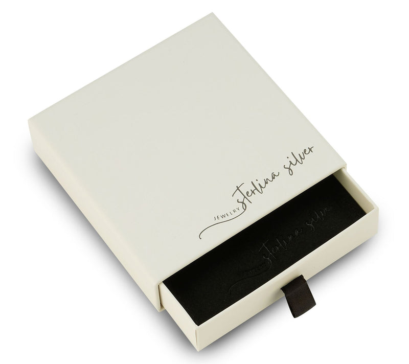 Sterlina Silver Heart Necklace & Stud EarringsSet, Sterling — View 7