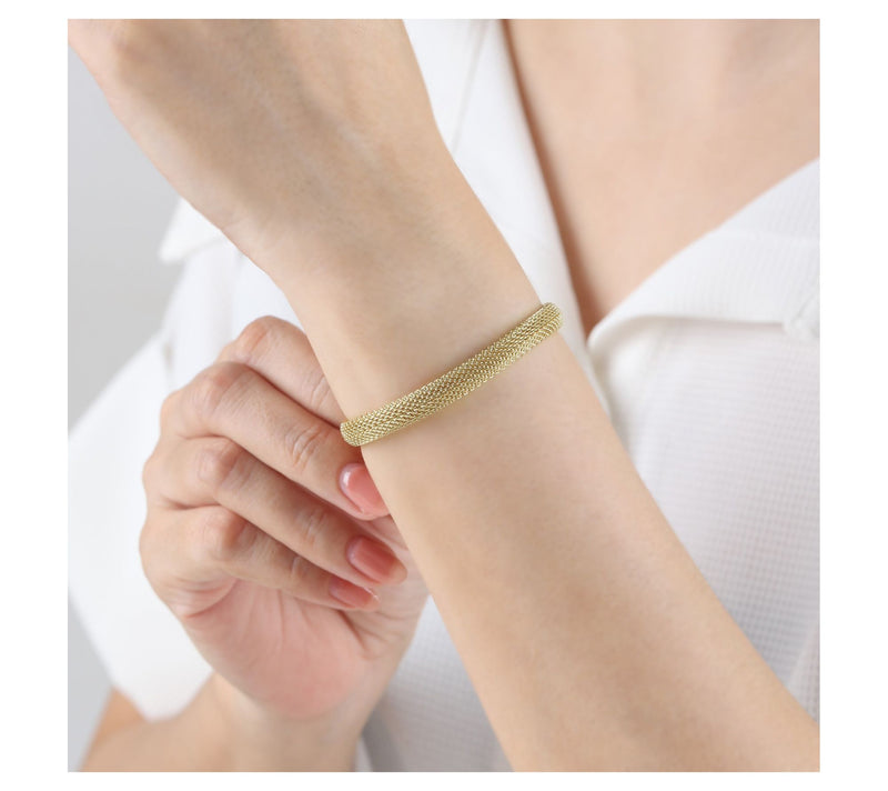 Ariva 18K Gold Vermeil Mesh  Bracelet — View 6