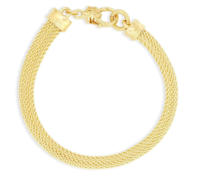 Ariva 18K Gold Vermeil Mesh  Bracelet — View 3