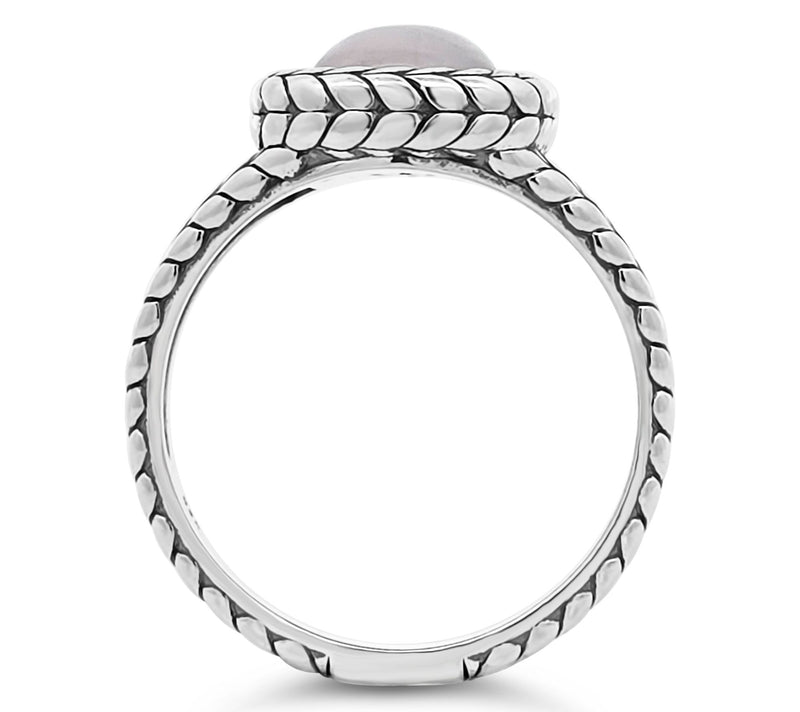 Tiffany Kay Studio Sterling Split Shank Rose Quartz Ring — View 2