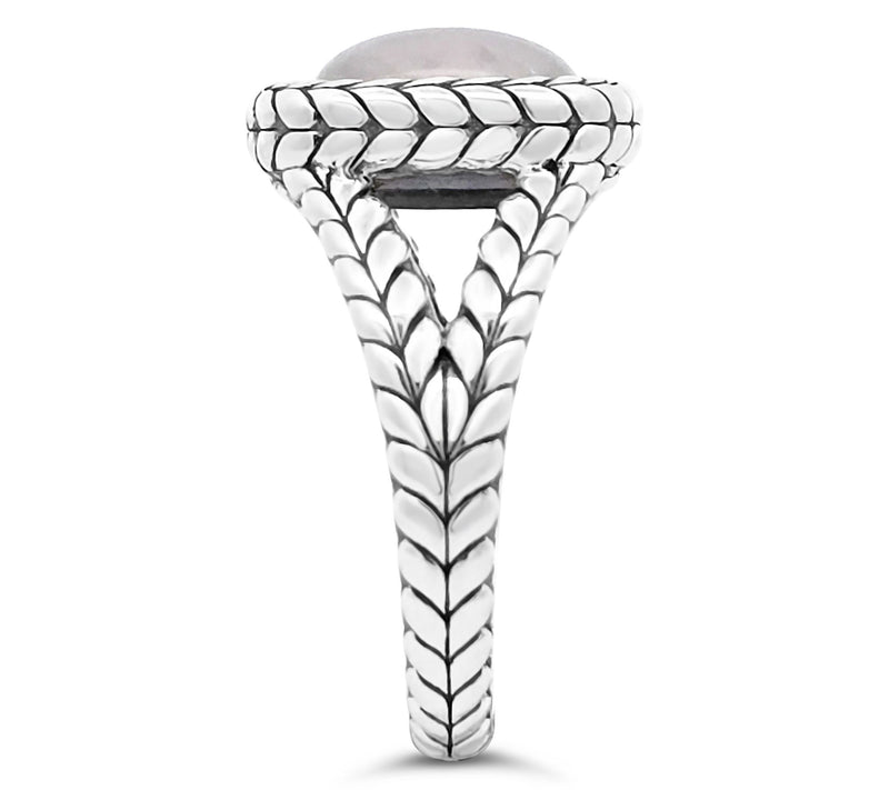Tiffany Kay Studio Sterling Split Shank Rose Quartz Ring — View 3