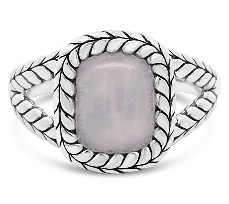 Tiffany Kay Studio Sterling Split Shank Rose Quartz Ring — Main view