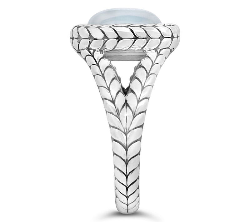 Tiffany Kay Studio Sterling Split Shank Moonsto ne Ring — View 3