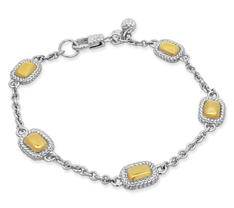 Tiffany Kay Studio Sterling Silver & 14K Clad Station Bracelet — Main view