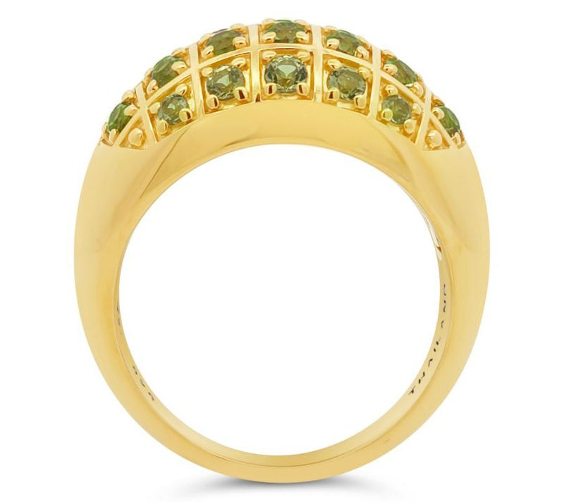 Elyse Ryan 14K Gold Clad Peridot Jayden Ring — View 2