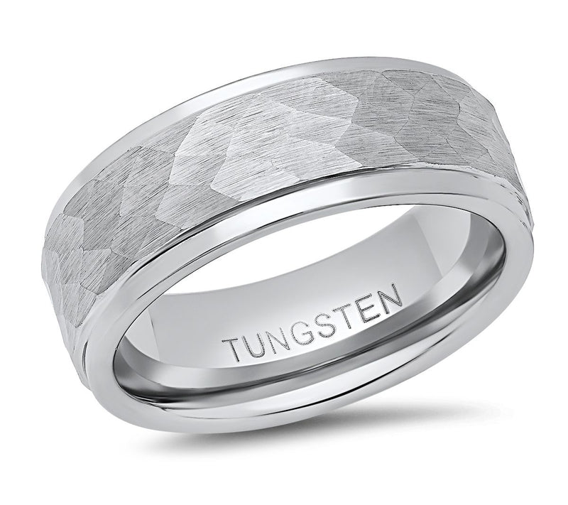 Steel By Design Men's Tungsten Prism Band Ring — Main view