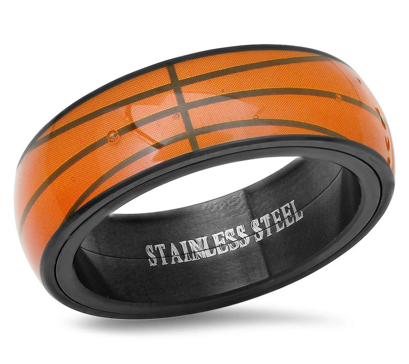 Steel By Design Men's Black Ip Basketball BandRing — Main view