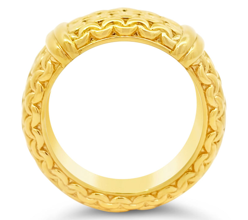 Tiffany Kay Studio 14K Gold Clad Purl TexturedBand Ring — View 3