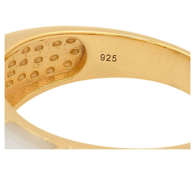 14K Gold Plated Shell Band Ring — View 5