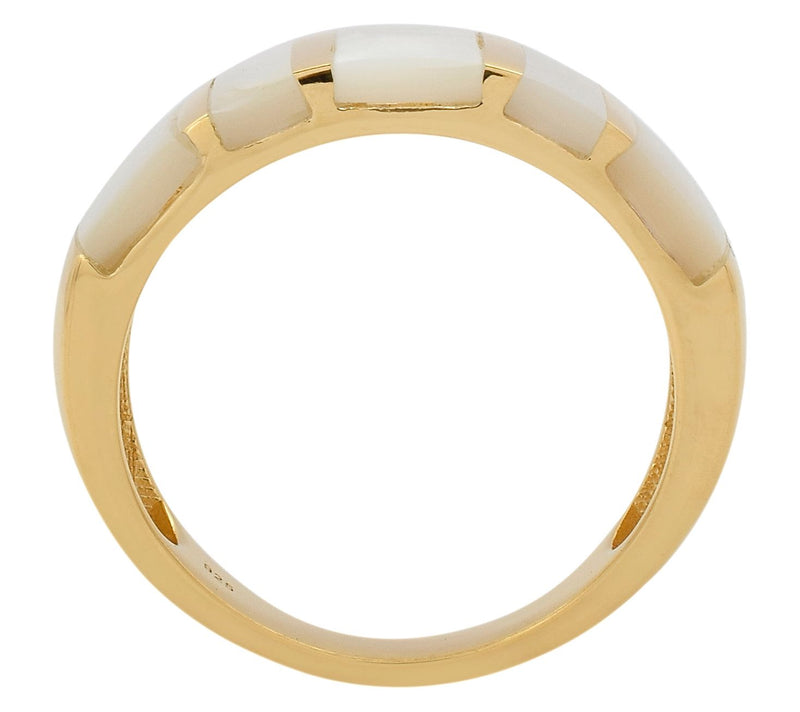 14K Gold Plated Shell Band Ring — View 4
