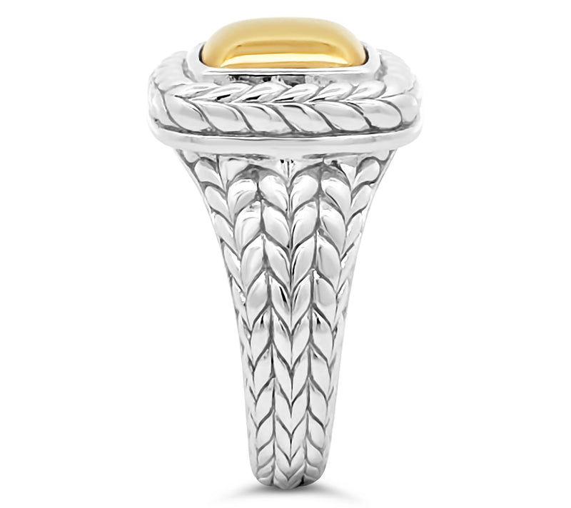 Tiffany Kay Studio Two-Tone Sterling Herringbone Ring — View 3