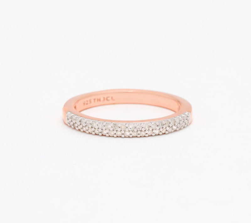 Accents by Affinity 0.20 cttw White Pave Ring, Sterling — View 8