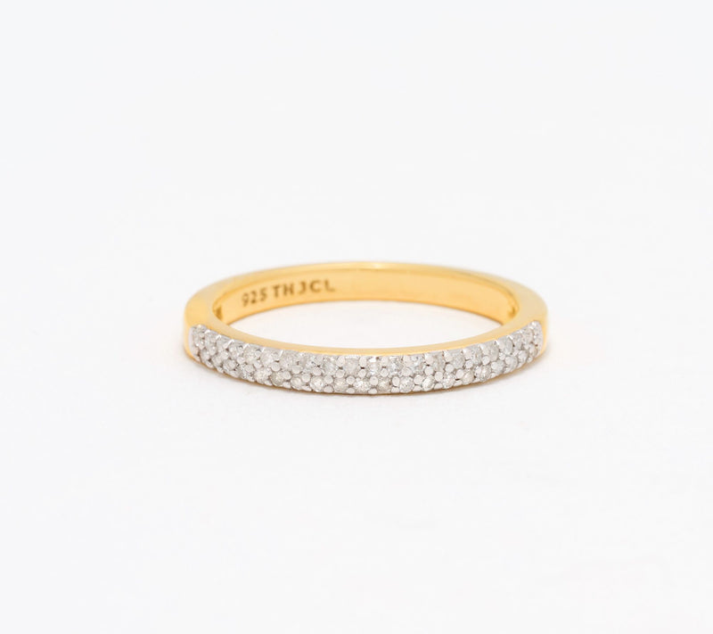 Accents by Affinity 0.20 cttw White Pave Ring, Sterling — View 10