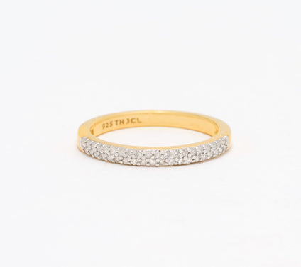 Accents by Affinity 0.20 cttw White Pave Ring, Sterling
